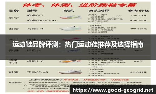 运动鞋品牌评测：热门运动鞋推荐及选择指南